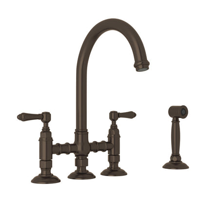 ROHL San Julio Bridge Kitchen Faucet With Side Spray