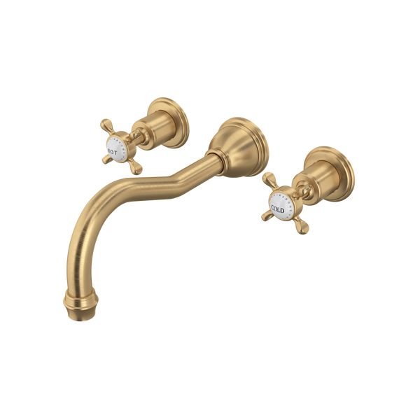 Perrin & Rowe Edwardian™ Wall Mount Tub Filler Trim With Column Spout