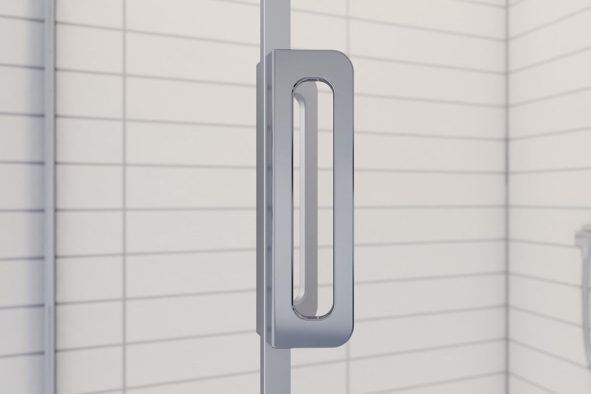 Kalia K3 60” x 77” sliding shower door with KP protective film and towel bar – DR2058-004/DR2059-110-004-001