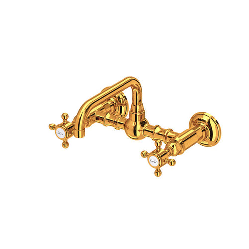 ROHL Acqui® Wall Mount Bridge Lavatory Faucet With U-Spout
