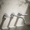 Purist® Wall-mount bathroom sink faucet trim with Lever handles, 1.2 gpm