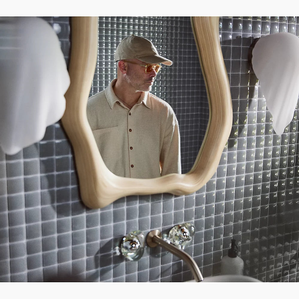 Landshapes® by Daniel Arsham Wall-mount bathroom sink faucet handle trim