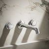 Occasion® Wall-mount bathroom sink faucet Knob handle trim, 1.2 gpm