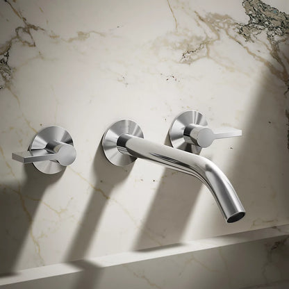 Components® Wall-mount bathroom sink faucet Lever handle trim