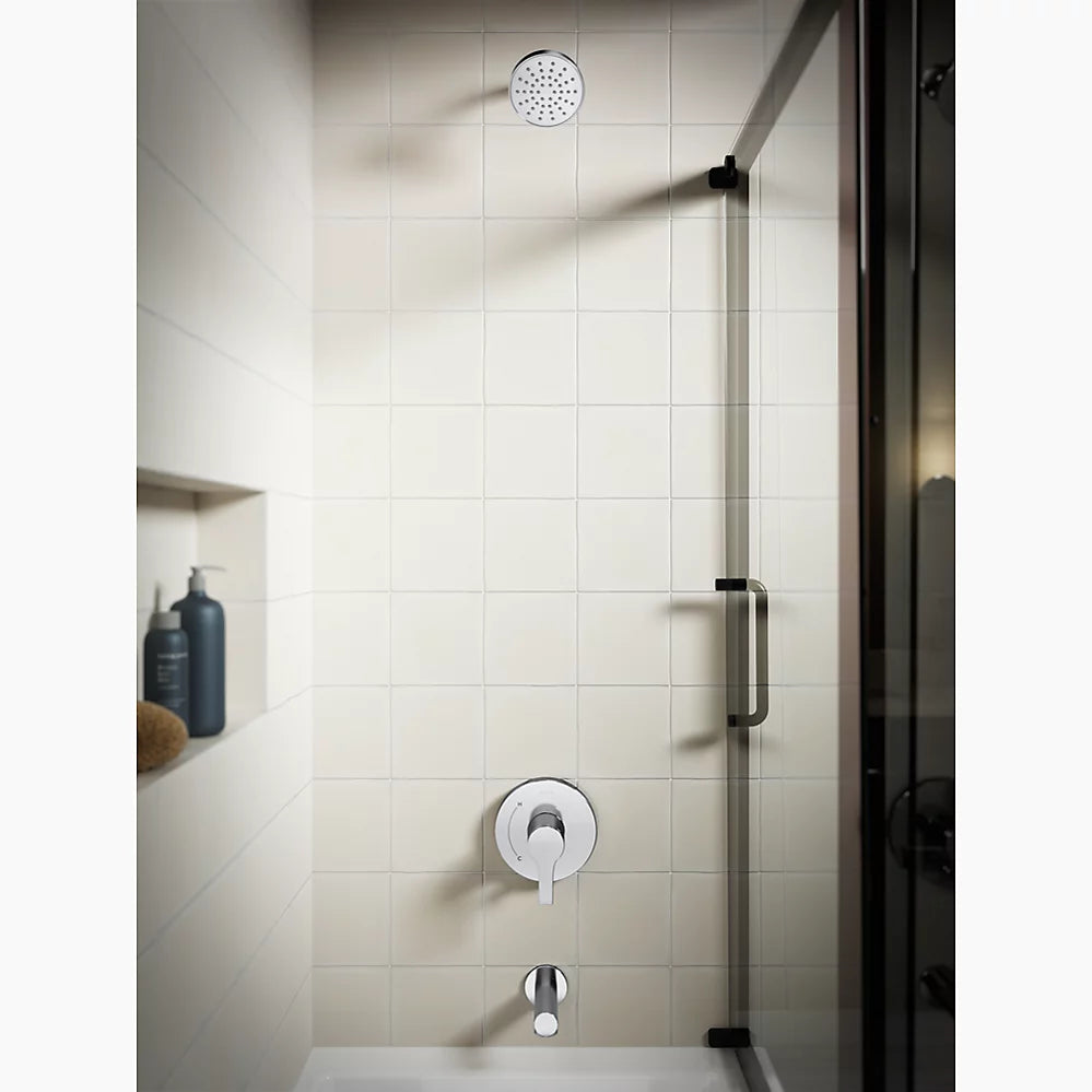 Elate® Rite-Temp® bath and shower trim kit with push-button diverter, 1.75 gpm
