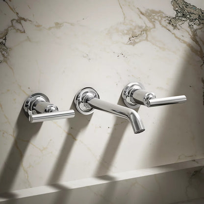 Purist® Wall-mount bathroom sink faucet trim with Lever handles, 1.2 gpm