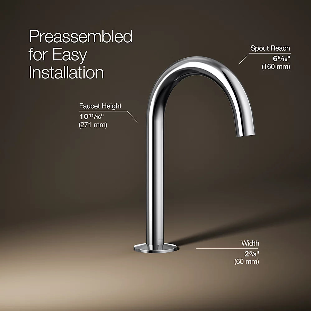 Components® Bathroom sink faucet spout with Tube design, 1.2 gpm