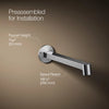 Components® Wall-mount bathroom sink faucet spout with Row design, 1.2 gpm