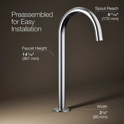 Components® Bathroom sink faucet spout with Tube design, 1.2 gpm