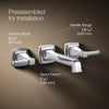 Riff® Wall-mount bathroom sink faucet trim, 1.2 gpm