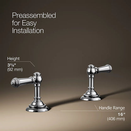Artifacts® Lever bathroom sink faucet handles