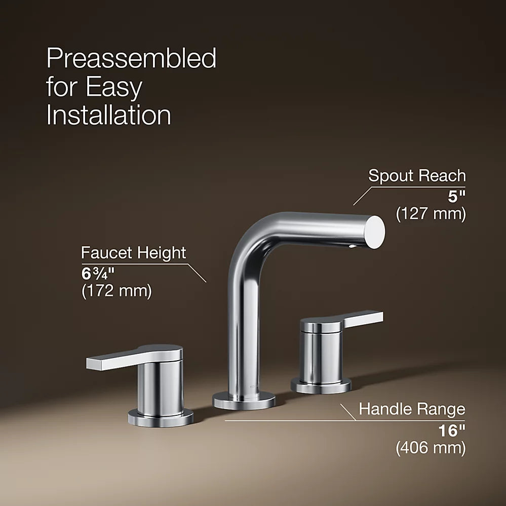 Elate® Widespread bathroom sink faucet, 1.0 gpm