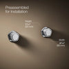 Occasion® Wall-mount bathroom sink faucet Knob handle trim, 1.2 gpm