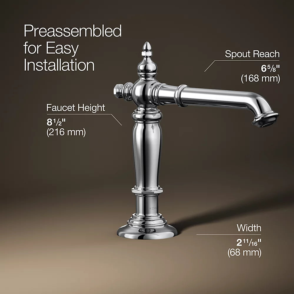 Artifacts® Bathroom sink faucet spout with Column design, 1.2 gpm