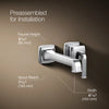 Riff® Wall-mount single-handle bathroom sink faucet, 1.2 gpm