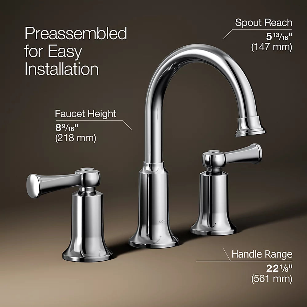 Aderlee® Widespread bathroom sink faucet, 1.2 gpm