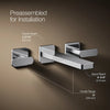 Parallel® Wall-mount bathroom sink faucet trim, 1.2 gpm