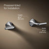 Occasion® Wall-mount bathroom sink faucet Lever handle trim, 1.2 gpm