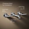 Purist® Wall-mount bathroom sink faucet trim with Lever handles, 1.2 gpm