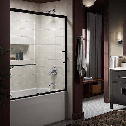 Elate® Rite-Temp® bath and shower trim kit with push-button diverter, 1.75 gpm