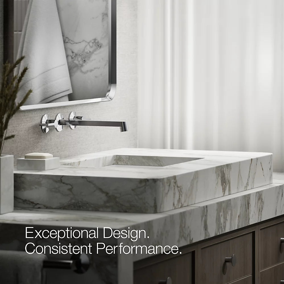 Components® Wall-mount bathroom sink faucet spout with Row design, 1.2 gpm