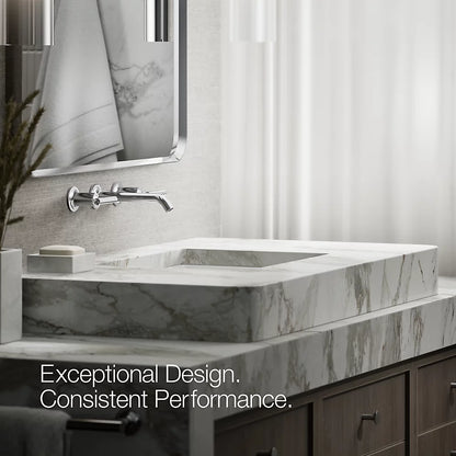 Purist® Wall-mount bathroom sink faucet trim with Lever handles, 1.2 gpm