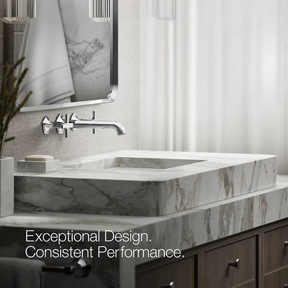 Occasion® Wall-mount bathroom sink faucet Cross handle trim, 1.2 gpm