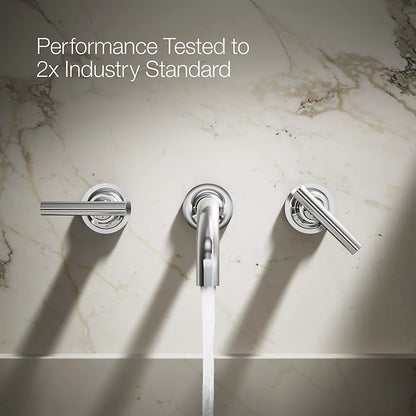Purist® Wall-mount bathroom sink faucet trim with Lever handles, 1.2 gpm