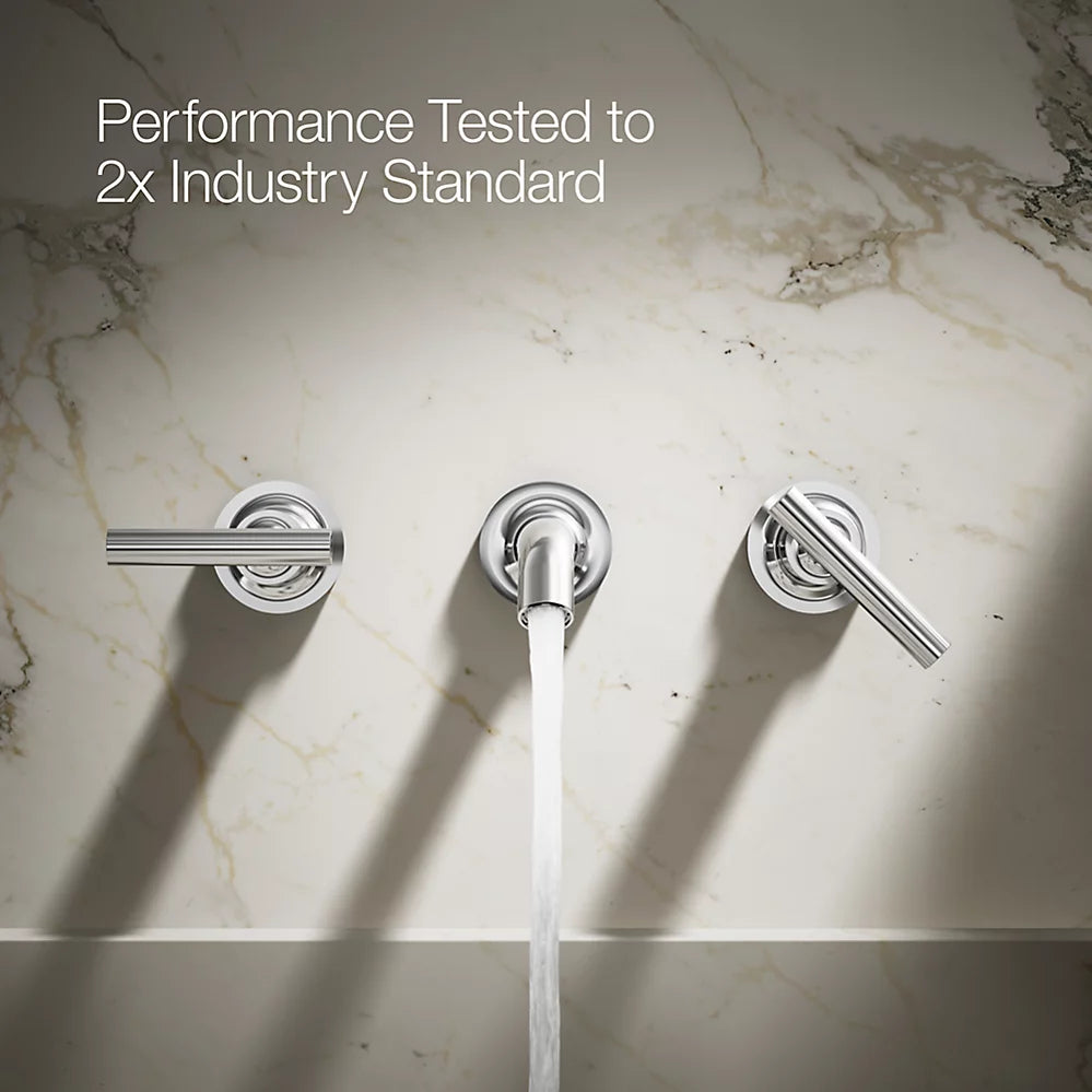 Purist® Wall-mount bathroom sink faucet trim with Lever handles, 1.2 gpm