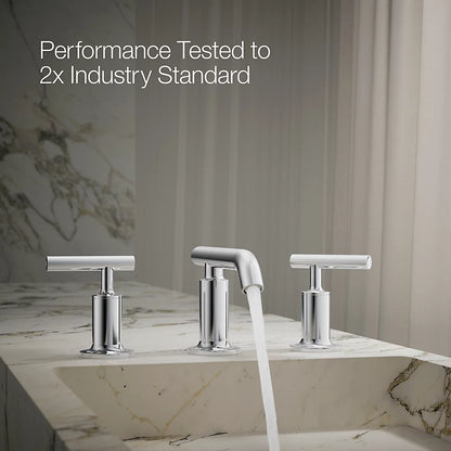 Purist® Widespread bathroom sink faucet with Lever handles, 1.2 gpm