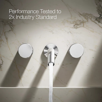 Components® Wall-mount bathroom sink faucet Oyl handle trim