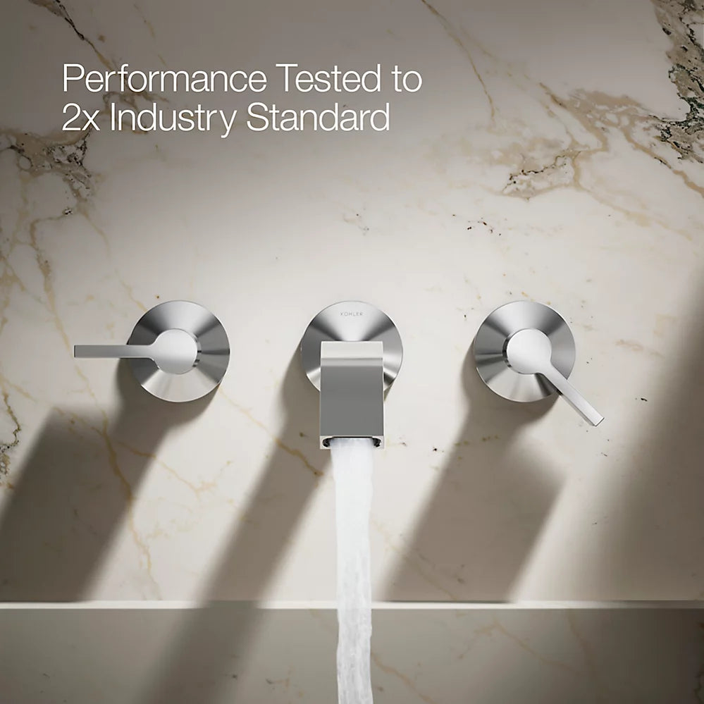 Components® Wall-mount bathroom sink faucet spout with Ribbon design, 1.2 gpm