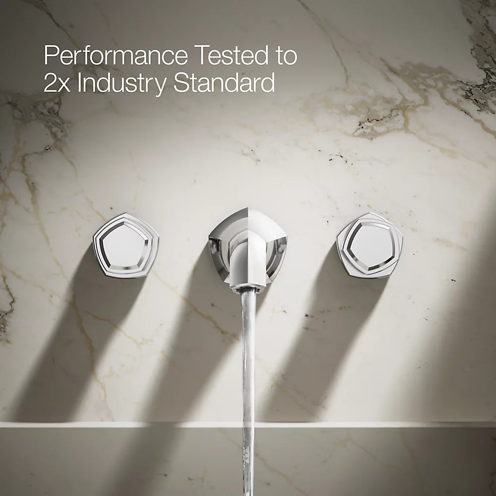 Occasion® Wall-mount bathroom sink faucet Knob handle trim, 1.2 gpm
