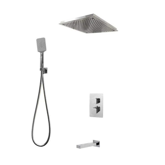Diamond Three Way Thermostatic Shower System - Kit 4