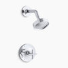 Purist® Rite-Temp® shower trim kit with cross handle, 2.5 gpm