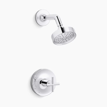 Purist® Rite-Temp® shower trim kit with cross handle, 1.75 gpm