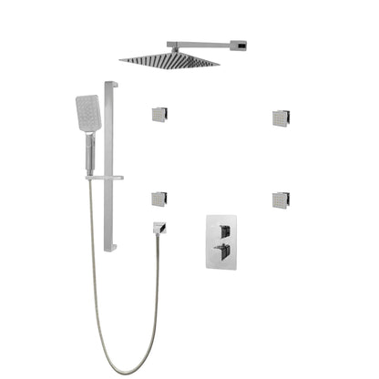 Three Way Thermostatic Shower System F57123-W16ASB4 - Golzar Home