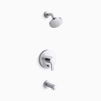 Elate® Rite-Temp® bath and shower trim kit with push-button diverter, 1.75 gpm