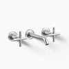 Purist® Wall-mount bathroom sink faucet trim with Cross handles, 1.2 gpm