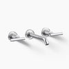 Purist® Wall-mount bathroom sink faucet trim with Lever handles, 1.2 gpm