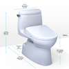 Toto Carlyle® Ii Washlet®+ S7 One-Piece Toilet - 1.28 Gpf