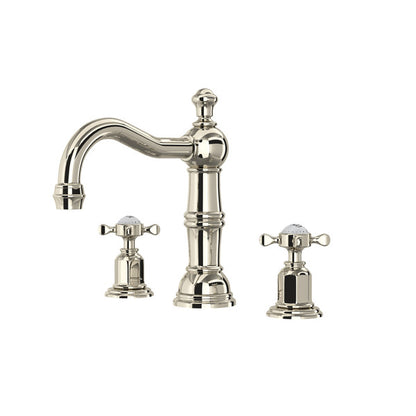 Perrin & Rowe Edwardian™ Widespread Lavatory Faucet with Cross Handle