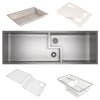 ROHL Culinario Double Bowl Ultimate Water Appliance Stainless Steel Sink With Accessories