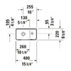 D-Neo Hand Rinse Wall-Mount Washbasin - Golzar Home