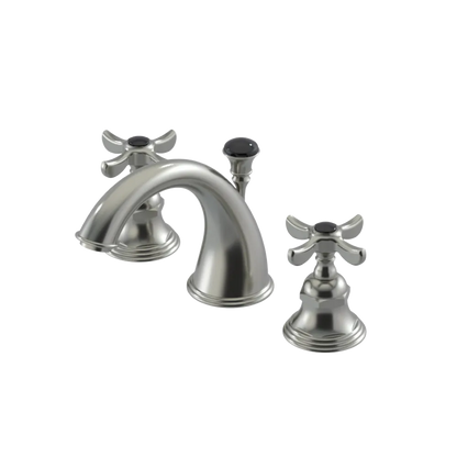 Rubinet Widespread Lav. Set. (less drain) Satin Nickel