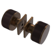 Rubinet Shower Door Knob (set) Tuscan Brass