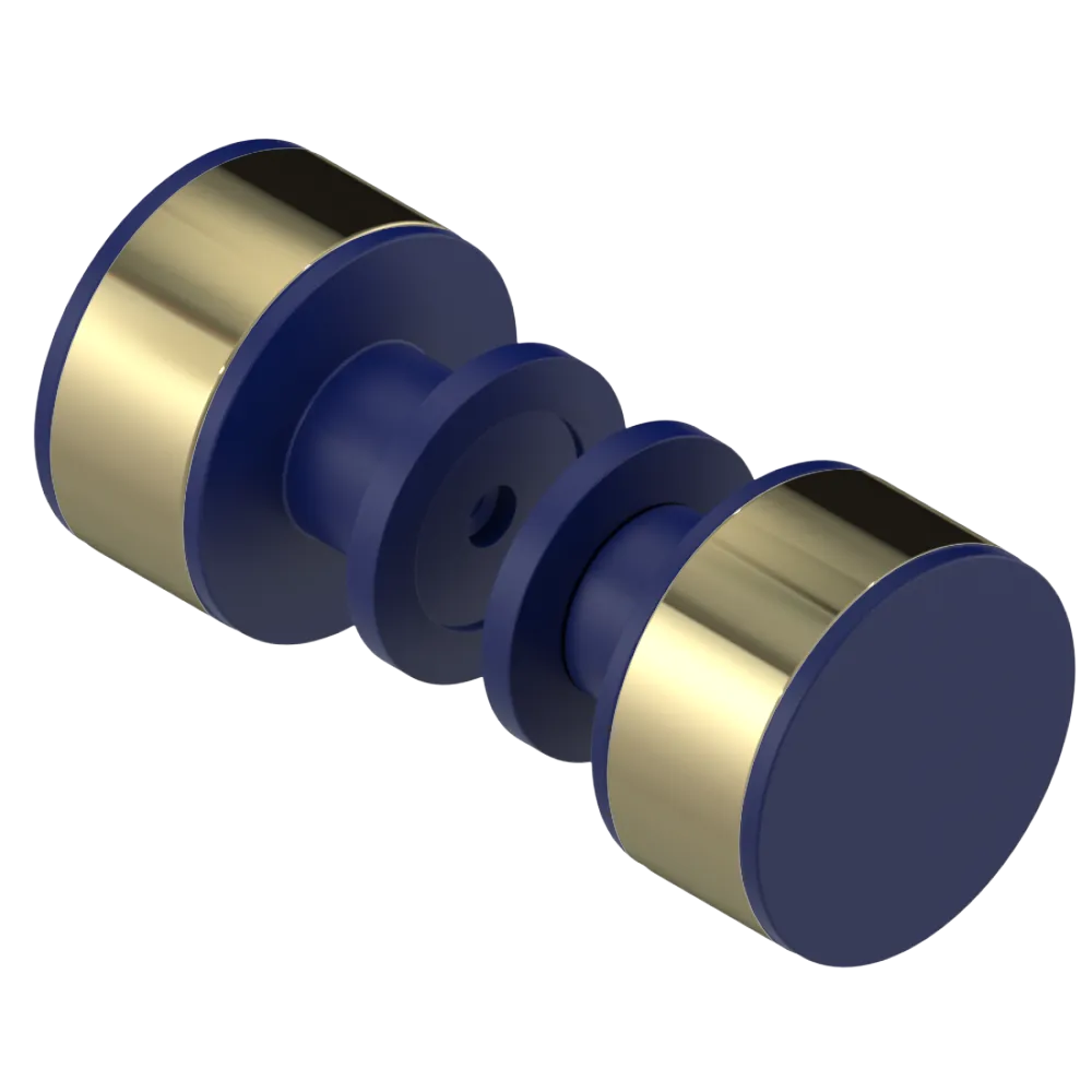Rubinet Shower Door Knob (set) Midnight Blue
