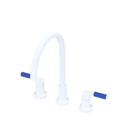 Rubinet Widespread Kitchen Set Matt White