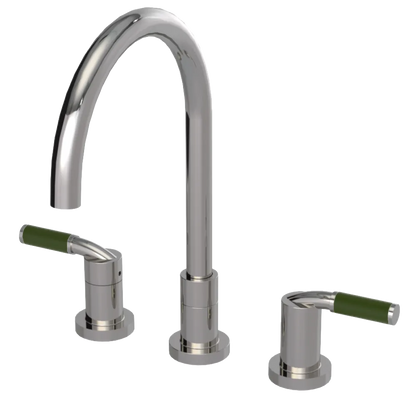 Rubinet Widespread Kitchen Set Polished Nickel