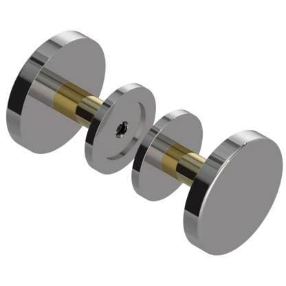 Rubinet Shower Door Knob (set) Polished Nickel